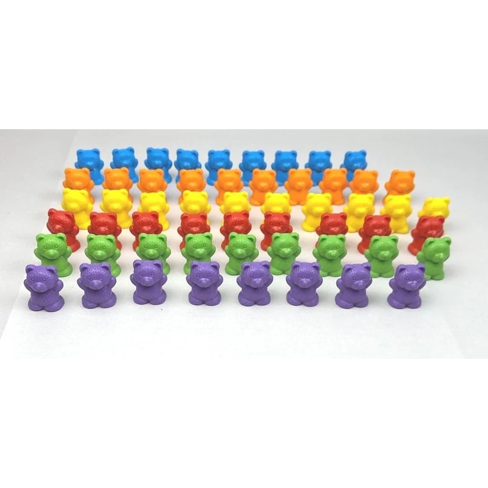 Math Counting Bears Educational Toy 55pc Set Preschool Toddler‎ Kids 6 Color